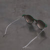 Rigards RG1038 Series Collection Detachable Double-Layer Plain Sunglasses RG-RG1038TI-FGQTSLKTMJBL Retro Bronze Frame/Dark Green Frame + Transparent Lenses/Gradient Green Lenses